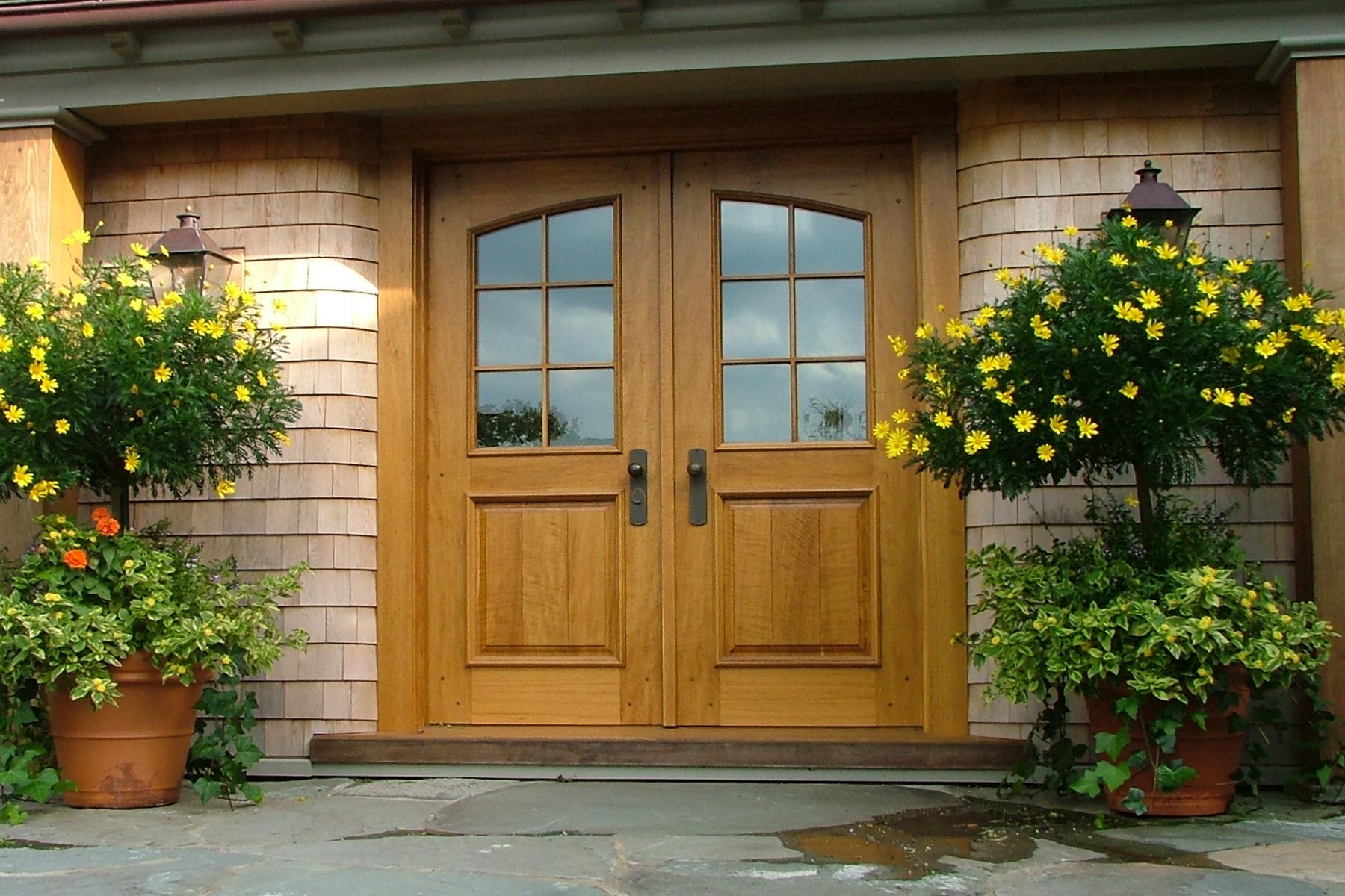 Double Entrance Door of Rift Sawn White Oak