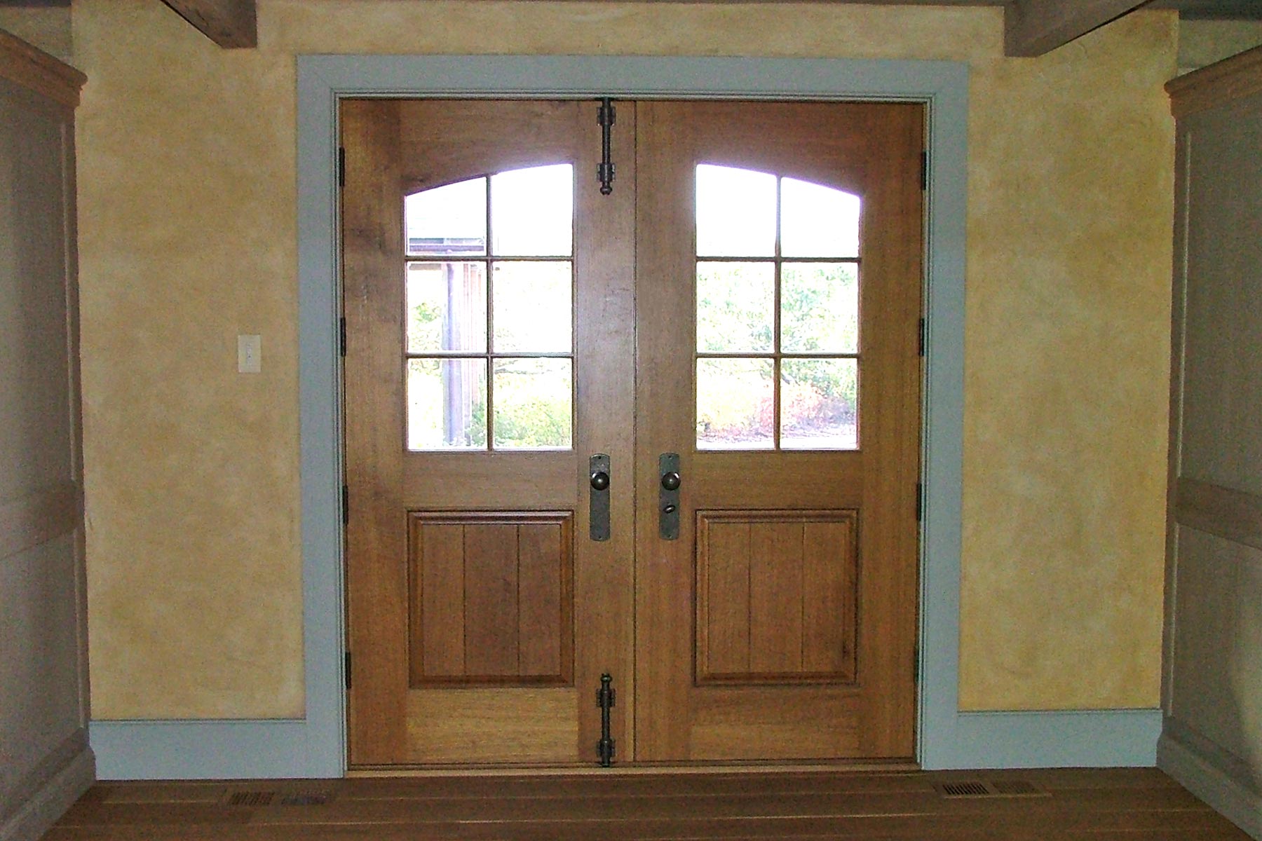 Double Entrance Door of Rift Sawn White Oak