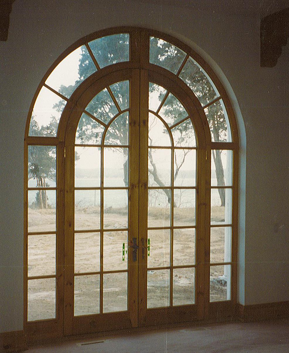 Arched French Door 9' x 12' Applied Muntins