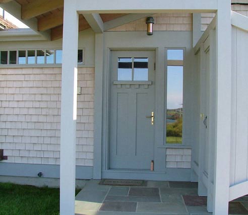 Craftsman Style Entry Door with Fixed Sidelite