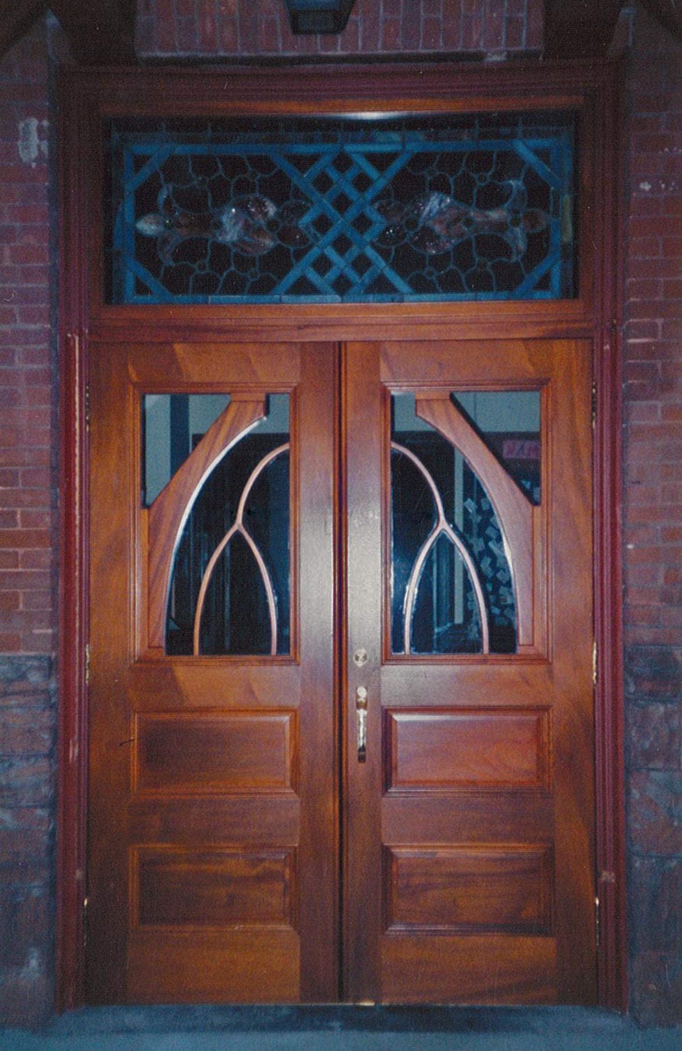 Mahogany Church Entrance Door